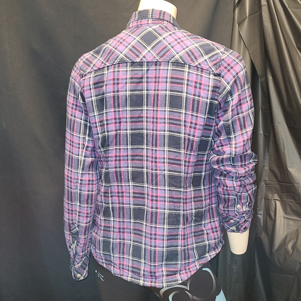 Plaid Button-Up Shirt  BC CLOTHING Size Small - Picture 5 of 9